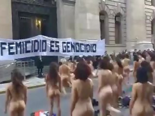 Oryantal kadın protest içinde arjantin -colour versiyon: xxx klips 01