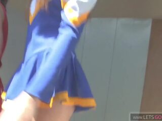 Lesbiennes cheerleader liefde naar zuigen poesje, vies film ab | xhamster