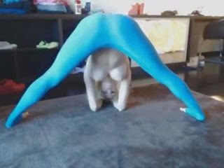 Haley ryder - bleu yoga pantalon foutre