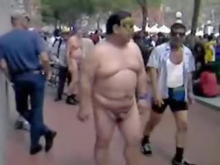 Fat Asian bloke Jerking On The Street film